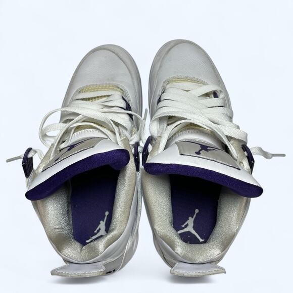 Jordan 4 Retro Mid Purple Metallic Men's Size 8 CT8527-115 - Picture 7 of 8